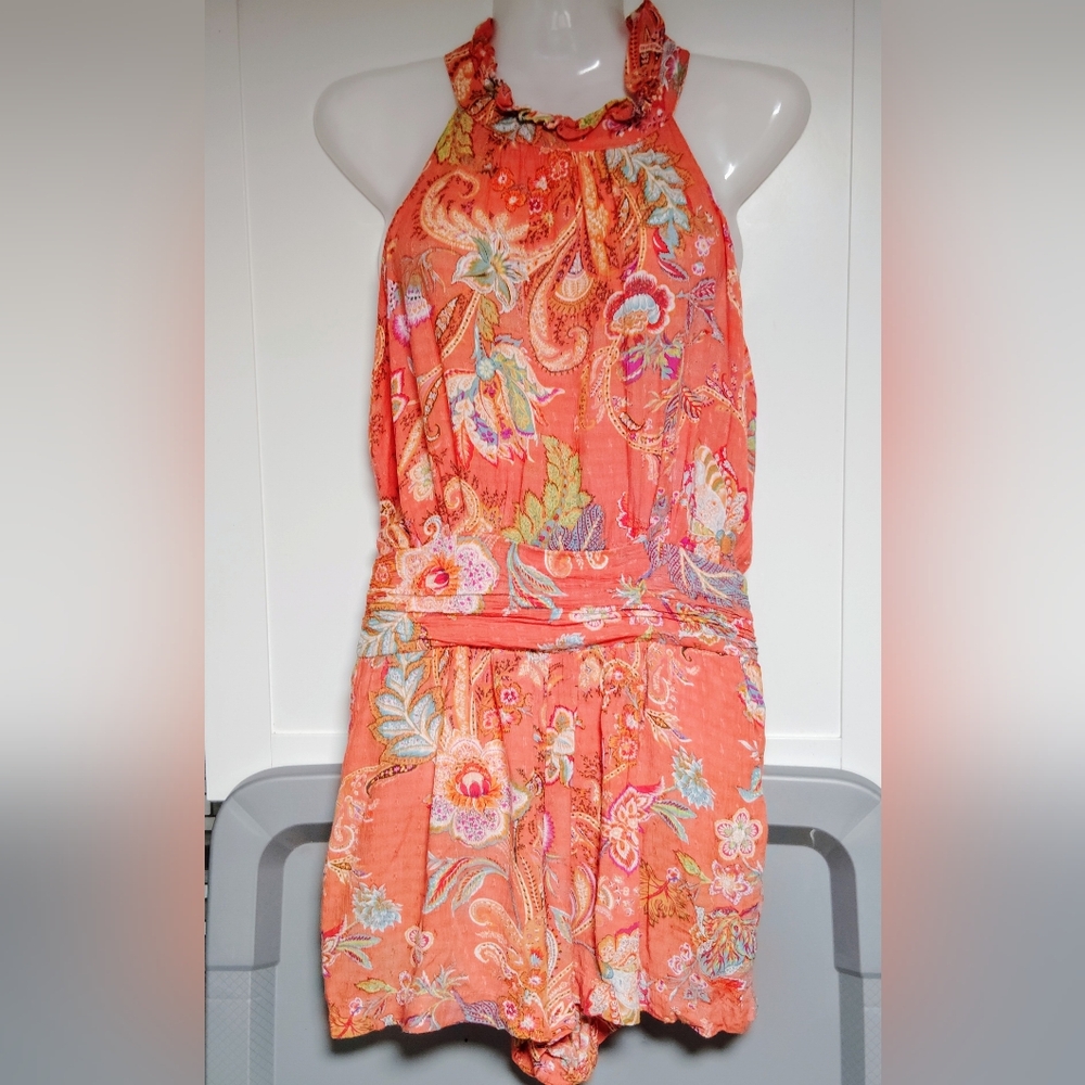 Nicole Miller Floral Romper Sz-S